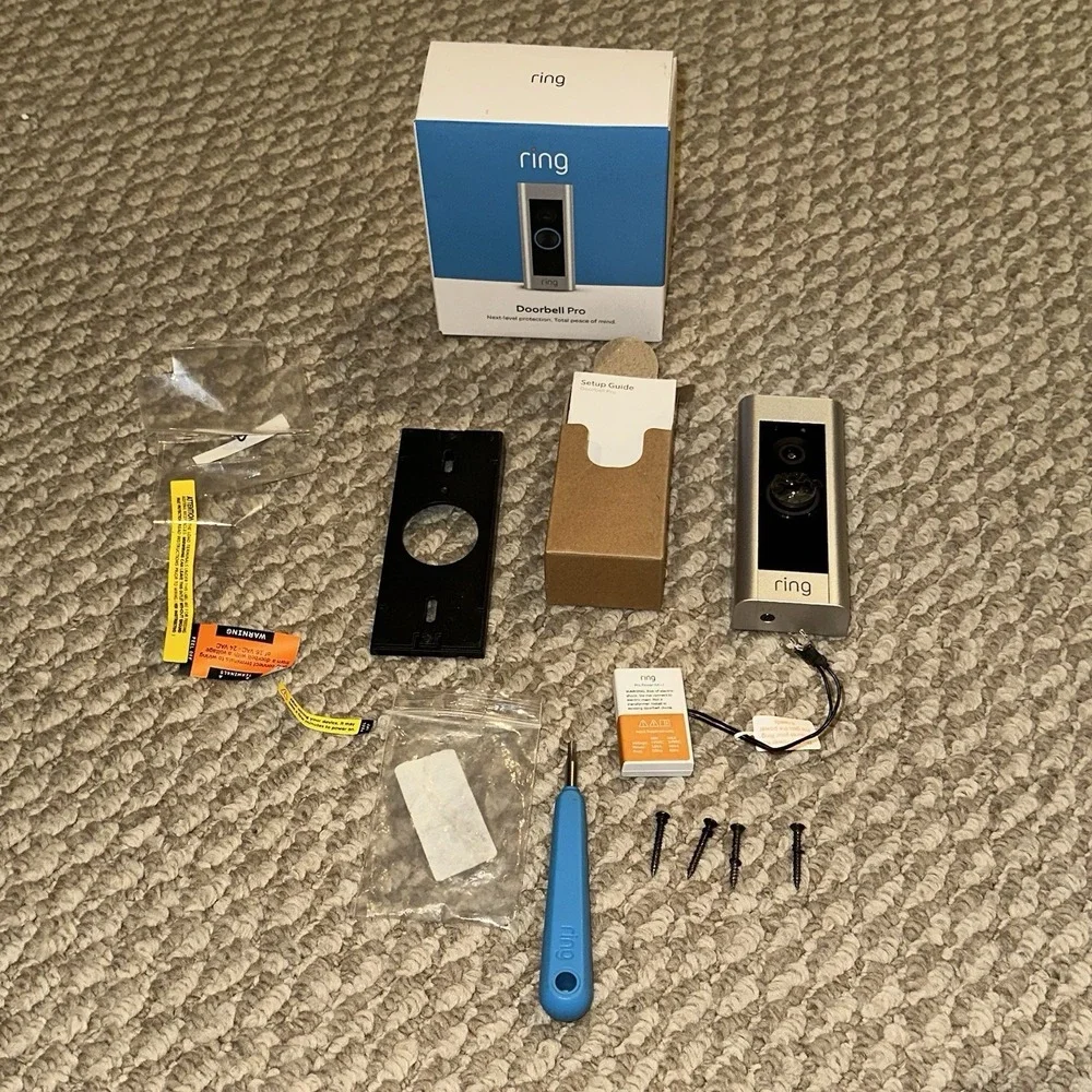 Ring Video Doorbell Pro HD Wi-Fi Smart Doorbell Motion Detection Two-Way Talk Up
